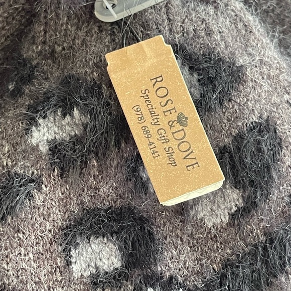 Britt’s knits nwt leopard soft knit fur pin hat beanie - Picture 2 of 3